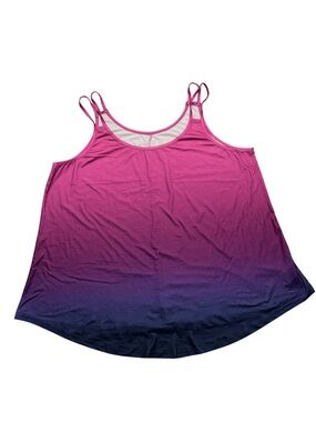 pink purple blue ombre tank top